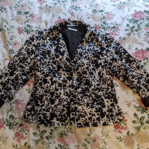Cotton Floral Blazer size XL - Picture 2 of 12